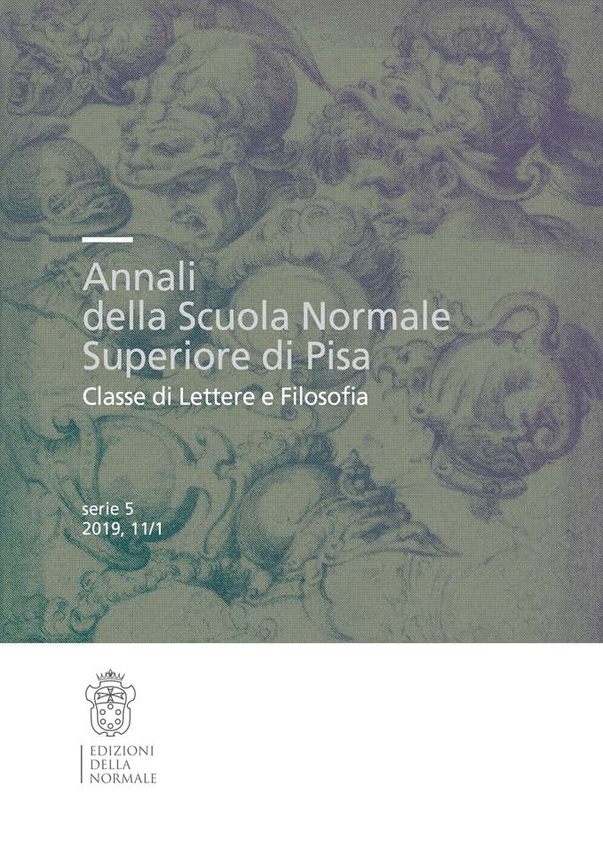 V Serie, Vol. 11, Fasc. 1, Studi e ricerche