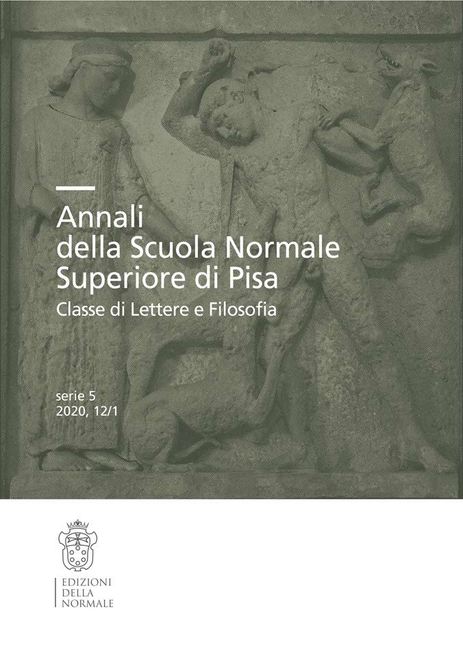 V Serie, Vol. 12, Fasc. 1, Studi e ricerche